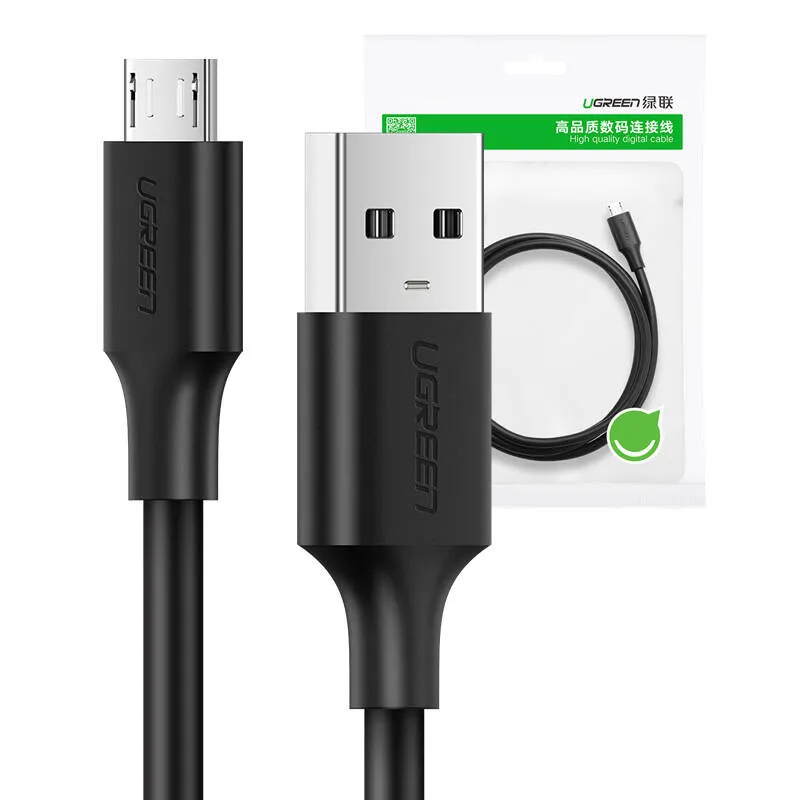 Kabel UGREEN US289 USB-A-Micro USB 1.5m (Czarny)