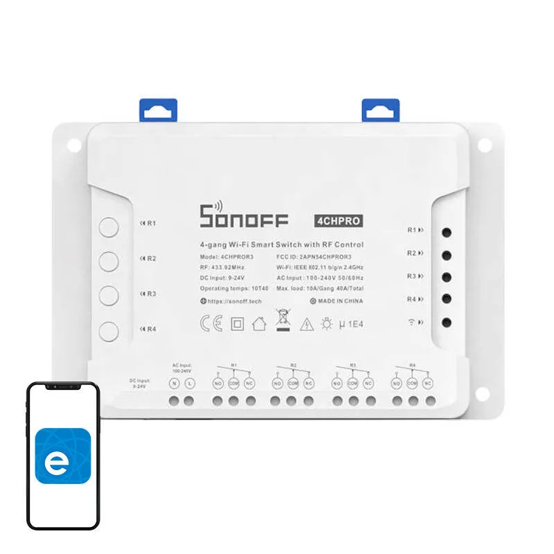 Przełącznik SONOFF 4CHPROR3 Wi-Fi 4-KANAŁOWY 10A/2200W
