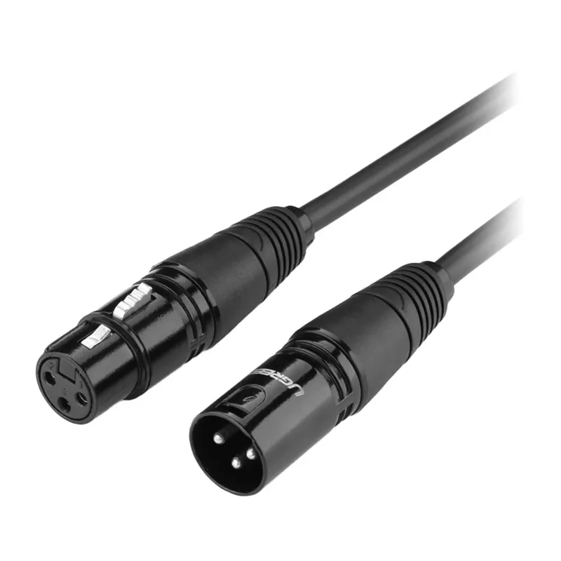 Kabel UGREEN AV130 XLR Żeński-Męski 1m - Czarny