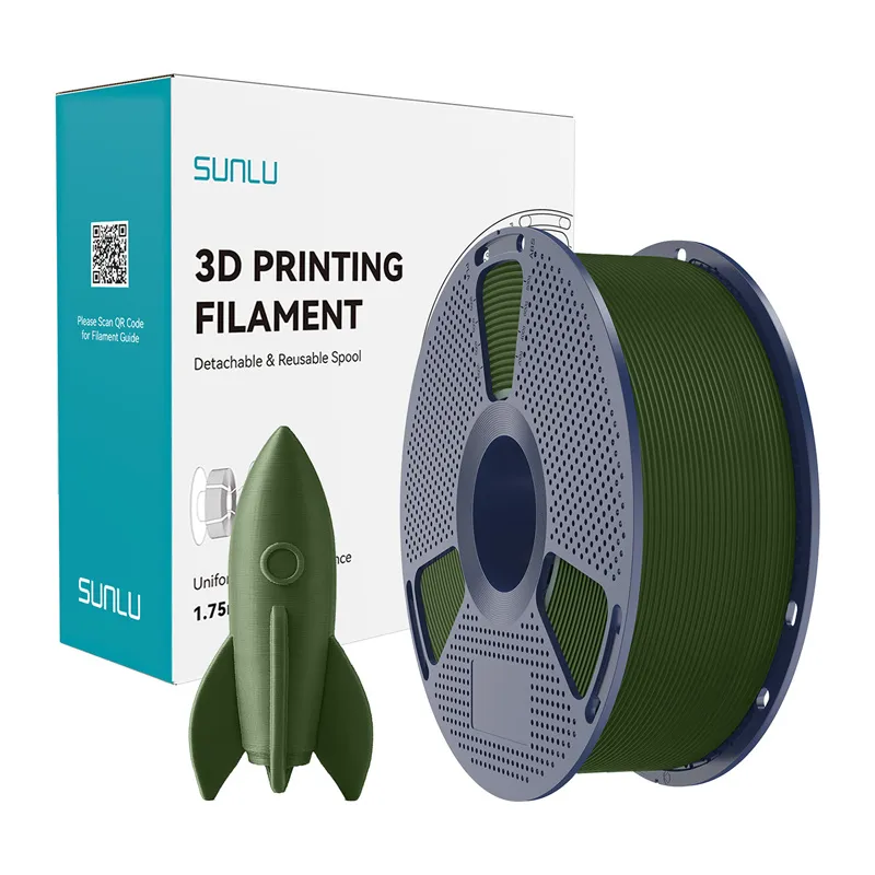 Filament SUNLU PLA High-Speed 1.75mm 1kg - Oliwkowy