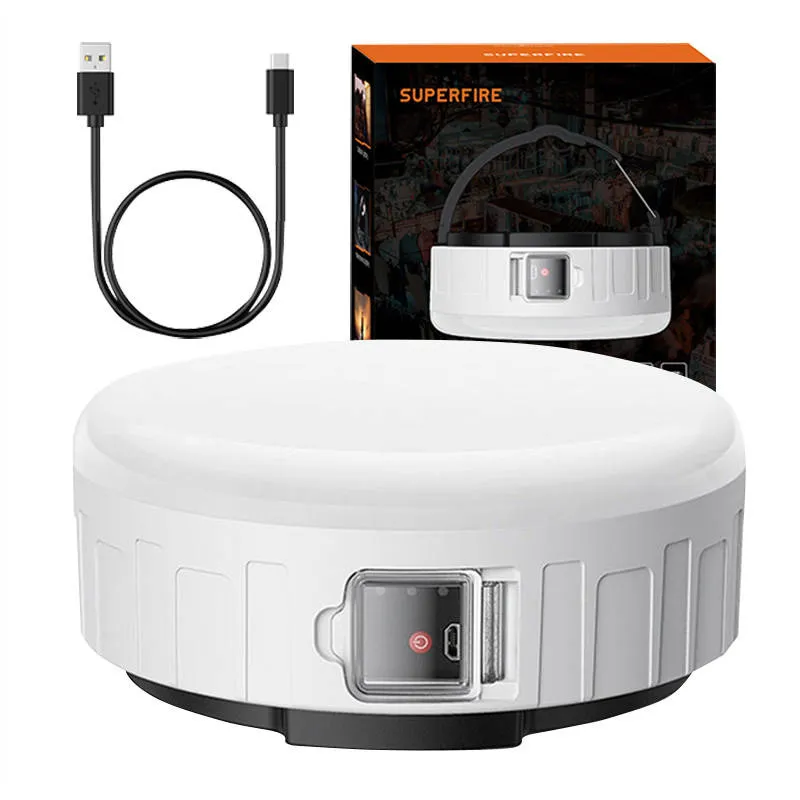 Lampa Kempingowa SUPERFIRE T25 400LM USB - Biała