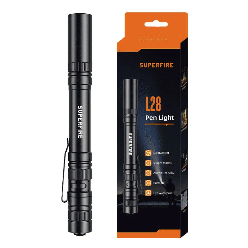 Latarka SUPERFIRE L28 121LM LED 5 Trybów IPX4 - Czarna