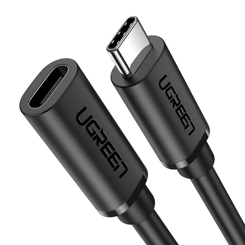 Kabel UGREEN US353 USB-C-USB-C 1m Przedłużający - Srebrny