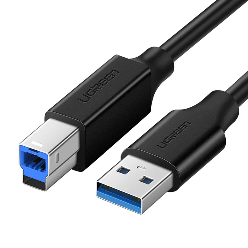 Kabel UGREEN US210 USB-A-USB-B 1m - Czarny