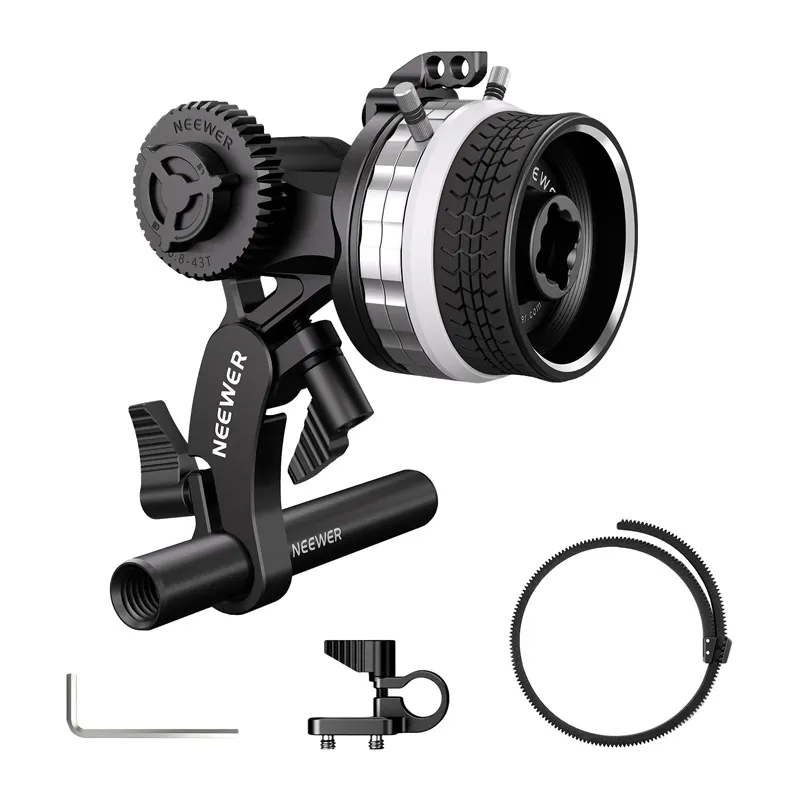 Mini Follow Focus NEEWER PG001 Z Ogranicznikami A/B - Uniwersalny