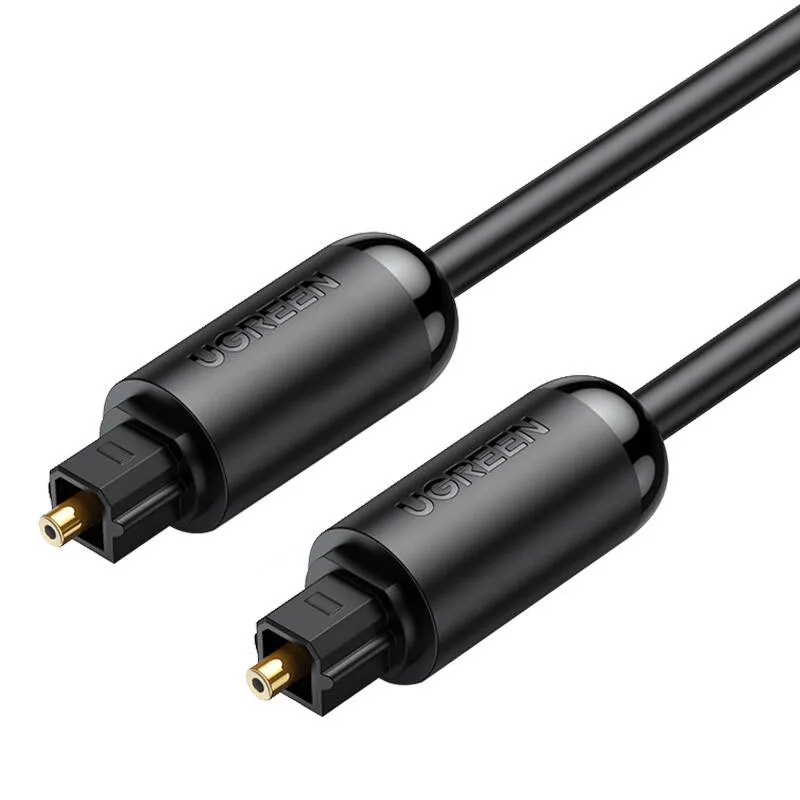 Kabel Optyczny Toslink Audio UGREEN AV122 Pozłacany 1.5m (Czarny)