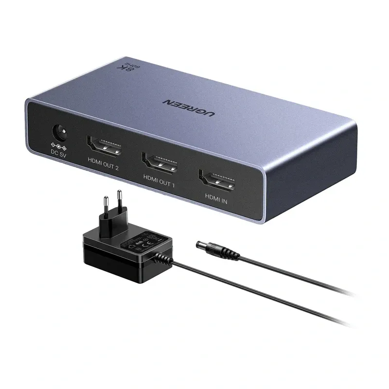 Rozdzielacz HDMI UGREEN CM694 1x2 8K 60Hz - Czarny