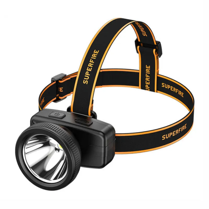 Latarka Czołowa SUPERFIRE HL55 150LM USB-C - Czarny