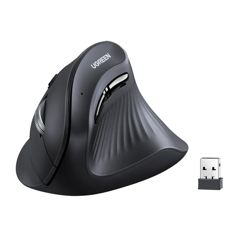 Mysz Pionowa UGREEN MU008MINI Bluetooth 2.4G - Czarna