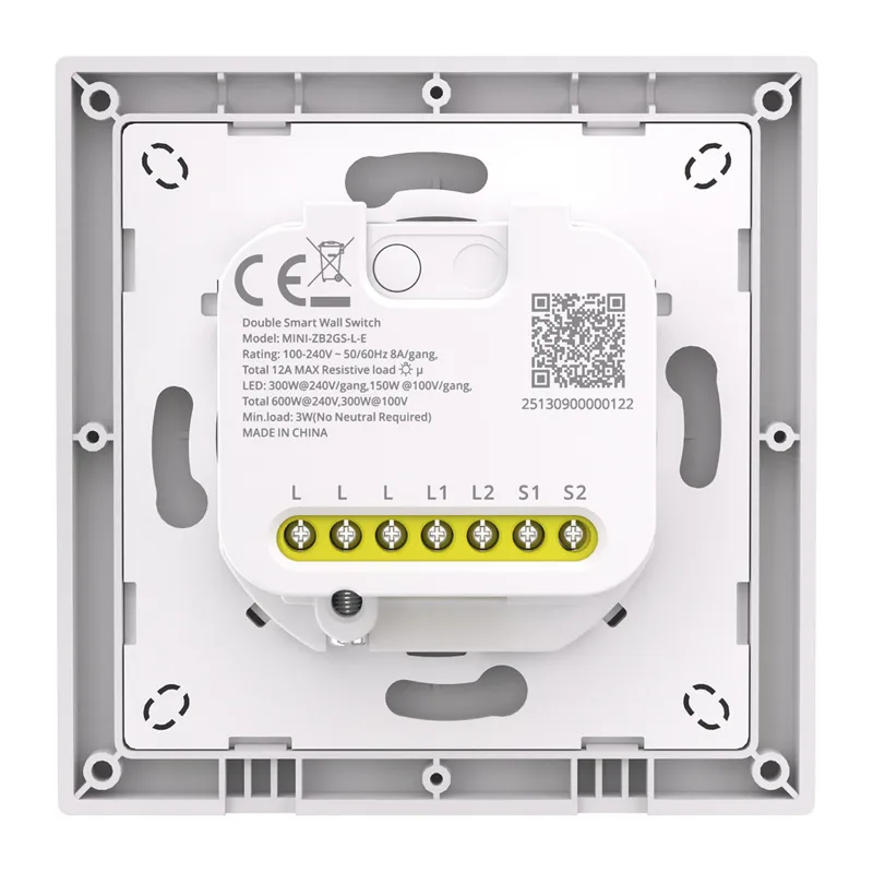 Przełącznik Ścienny SONOFF MINI-ZB2GSL-E ZigBee 2-KANAŁOWY