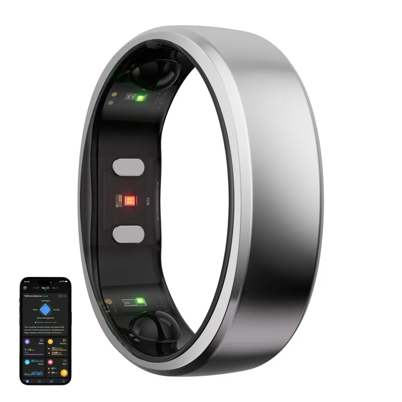 Smartring RINGCONN Gen 2 RCA-01 Rozmiar 14 - Srebrny