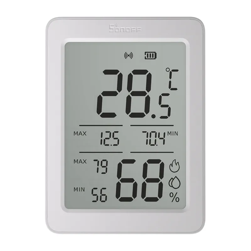 Czujnik Temperatury I Wilgotności SONOFF AirGuard TH SNZB-02DR2 ZigBee LCD