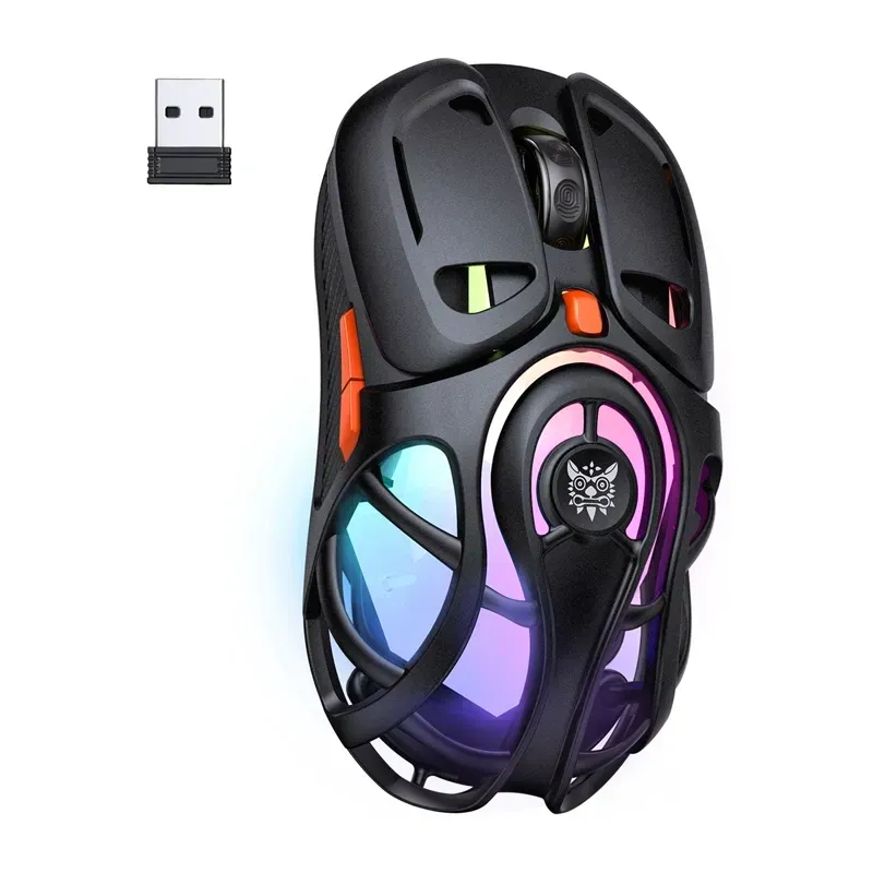 Mysz Gamingowa ONIKUMA DM02 Bezprzewodowa 12800 DPI - Czarna