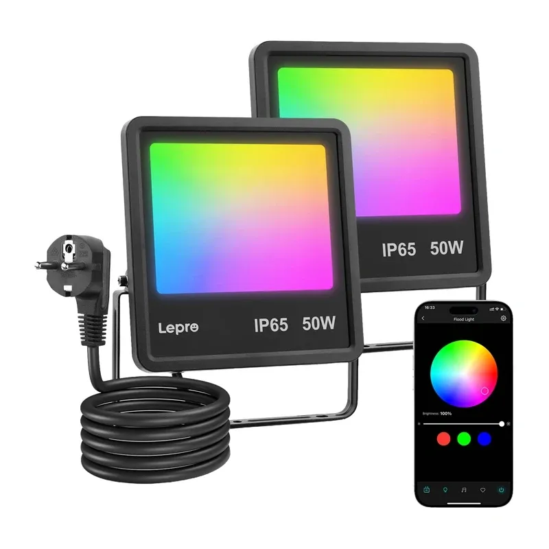 Naświetlacz LEPRO F1 50W LED RGB Wi-Fi Inteligentny