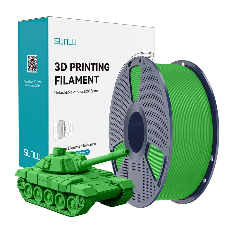 Filament SUNLU PLA+ High-Speed Do Druku 3D 1,75 mm - Zielony