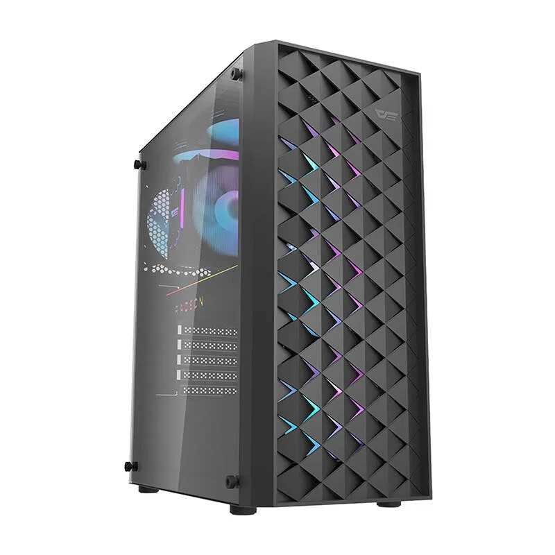 Obudowa Komputerowa DARKFLASH DK351 Middle Tower + 4 RGB - Czarna