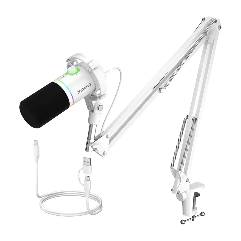 Mikrofon MAONO PD200XS Dynamiczny Kardioidalny - Biały