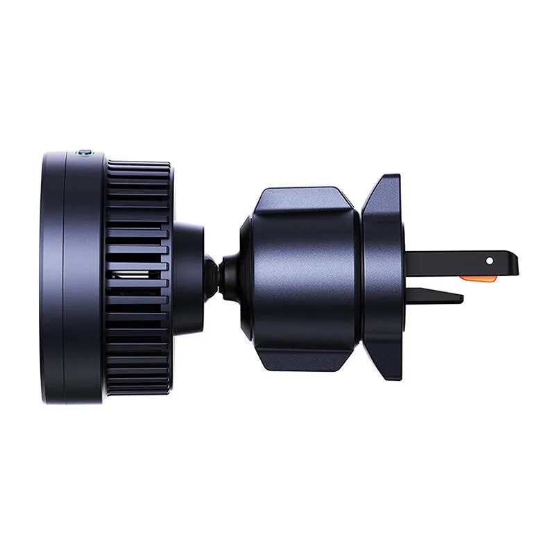Uchwyt Samochodowy BASEUS MagPro Z Ładowarką QI2 15W - Czarny