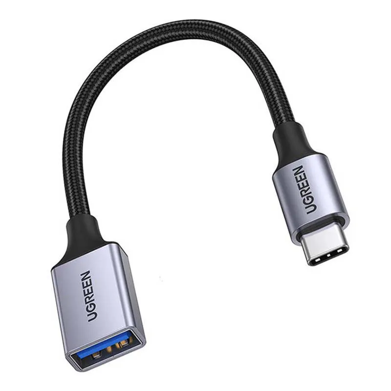 Adapter USB-A Na USB-C UGREEN US378 USB 3.0 OTG - Srebrny