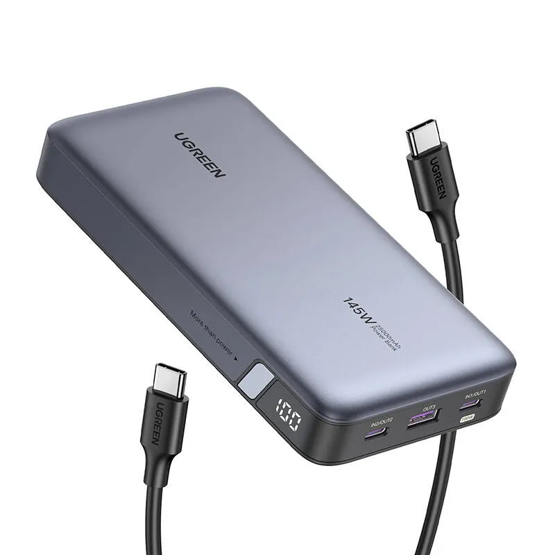Powerbank UGREEN PB205 25000mAh 145W USB 2XUSB-C (Szary)