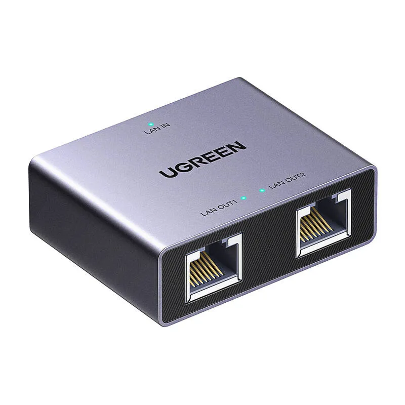 Adapter Ethernet UGREEN NW301 RJ45 1x2 Rozgałęziacz