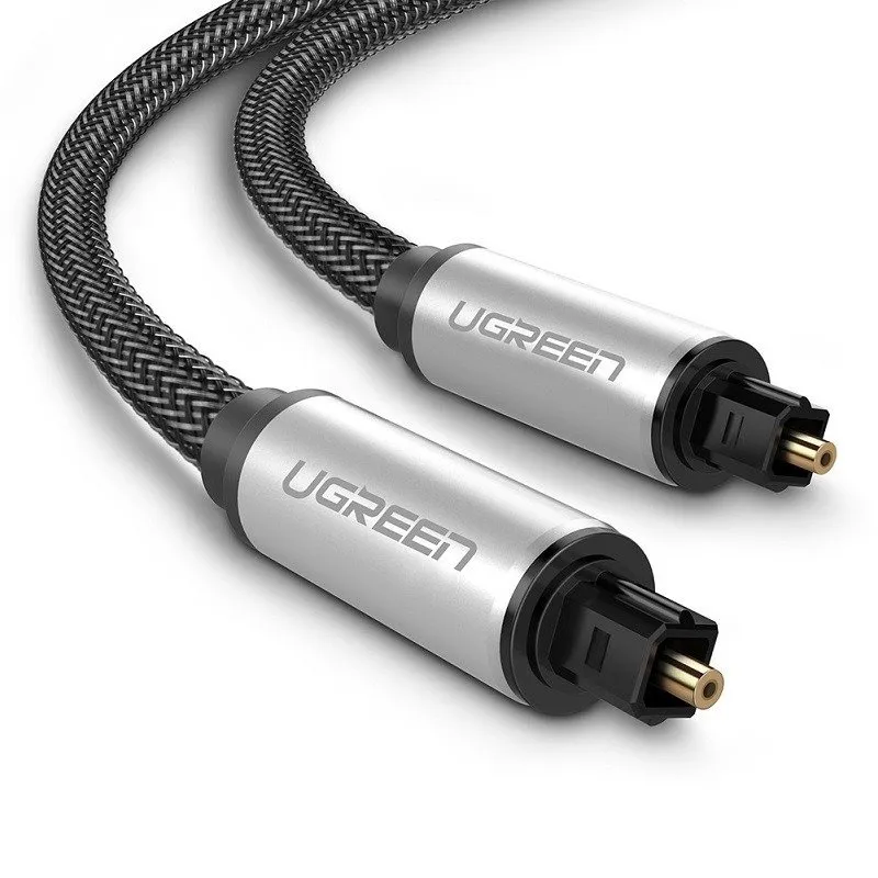 Kabel Audio UGREEN AV108 Toslink-Toslink 3m - Srebrny
