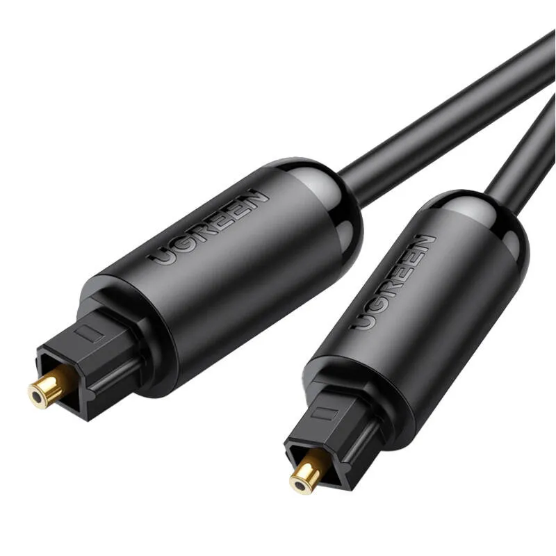Kabel Optyczny Toslink Audio UGREEN AV122 Pozłacany 1.5m (Czarny)