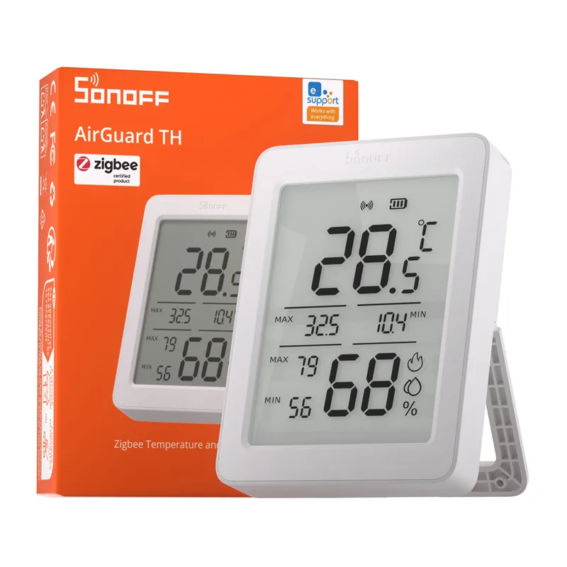 Czujnik Temperatury I Wilgotności SONOFF AirGuard TH SNZB-02DR2 ZigBee LCD