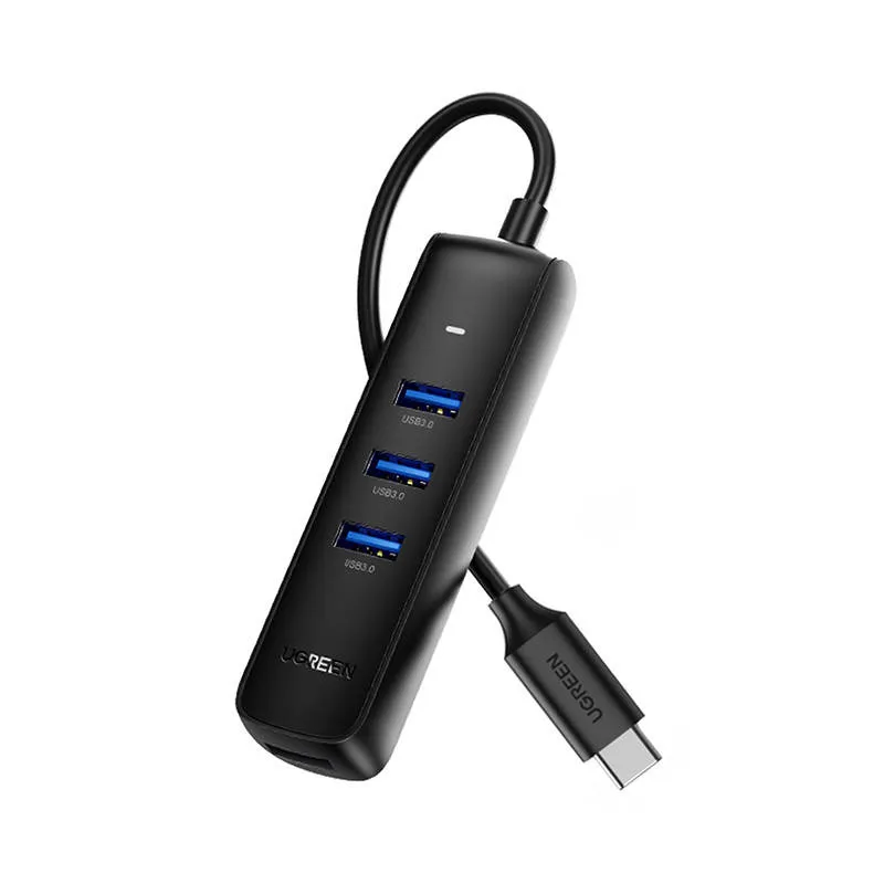 Hub USB UGREEN CM416 4-PORTOWY 0,25m - Czarny