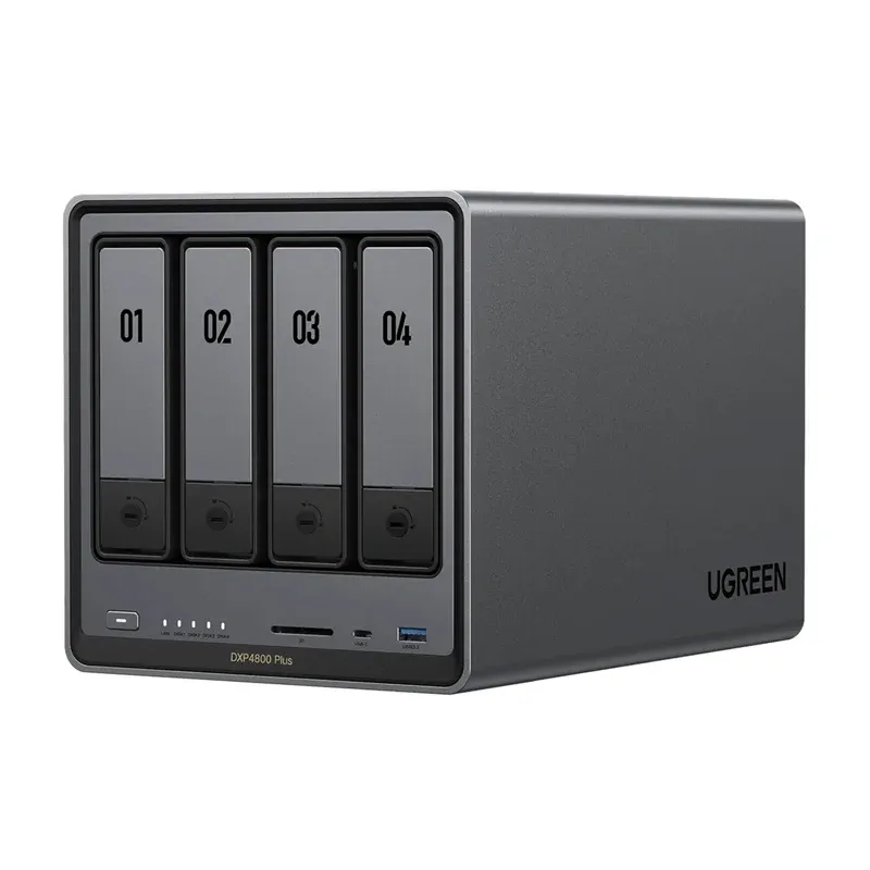 Serwer Plików NAS UGREEN DXP4800 Plus 4-DYSKOWY Intel 8505 8GB DDR5 10GBE