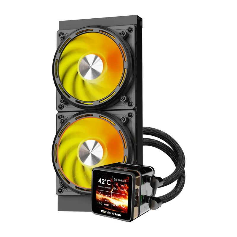 Chłodzenie Wodne DARKFLASH DE240 240mm ARGB - Czarne