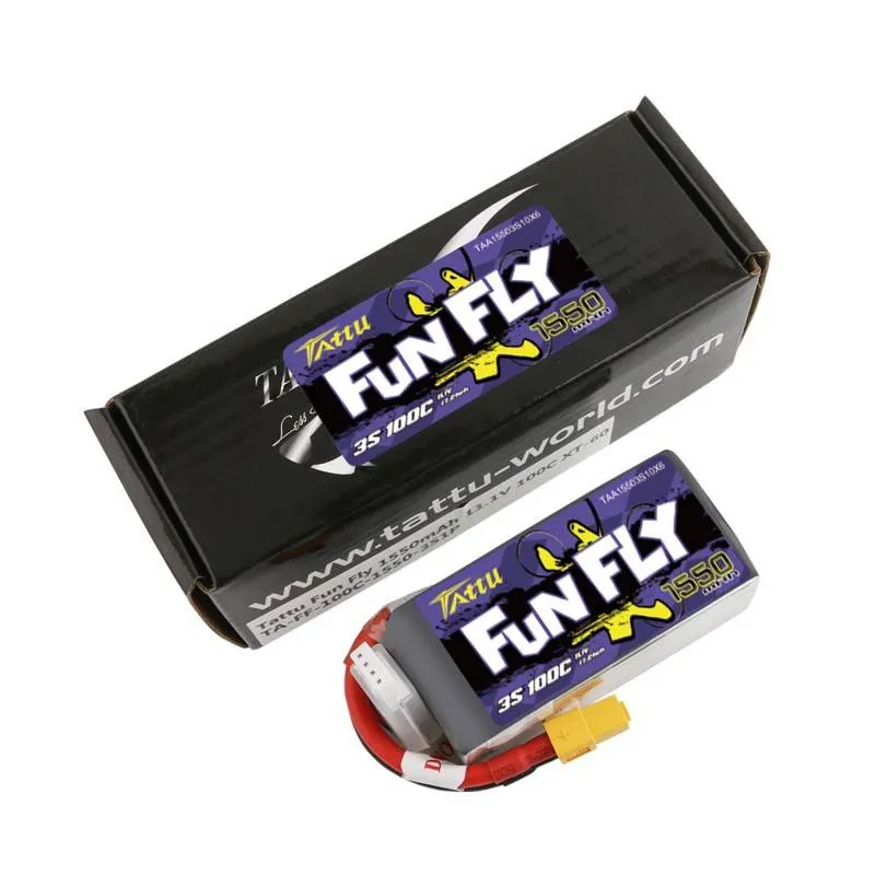 Akumulator TATTU Funfly 1550mAh 11,1V 3S1P Do Dronów Wyścigowych