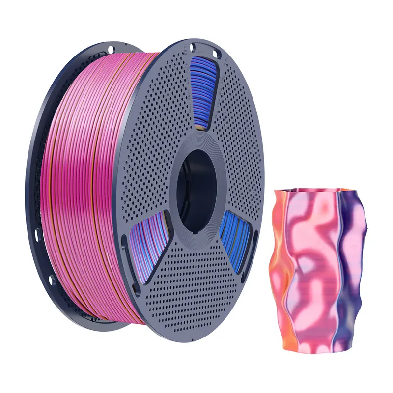 Filament SUNLU PLA+ Silk Tri-Color 1.75mm 1kg - Czerwono-Żółto-Niebieski