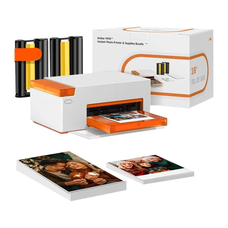 Drukarka Do Zdjęć LIENE Amber M110 4x6" Z 60 Arkuszami Papieru