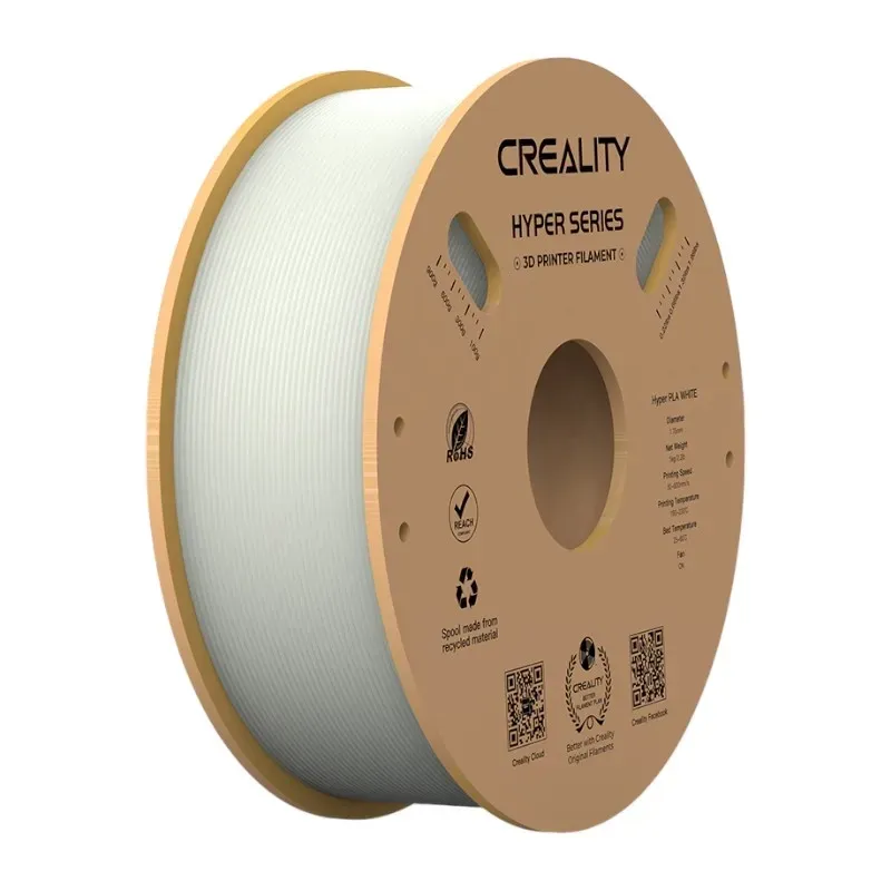 Filament CREALITY Hyper PLA 1 kg Do Druku 3D Prędkość Do 600 Mm/S - Biały