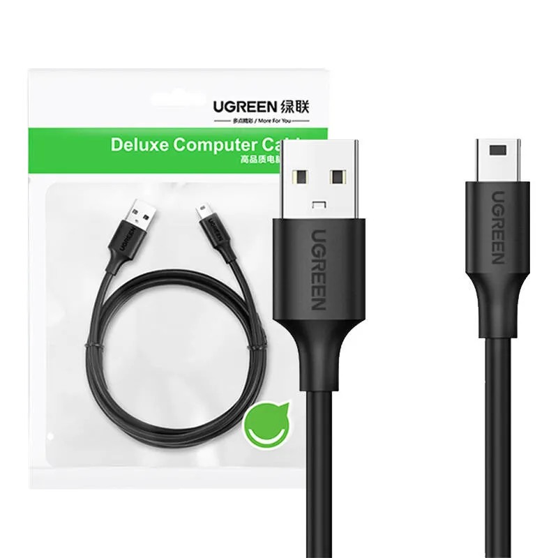 Kabel UGREEN US132 USB-A Mini USB 0,5m - Czarny