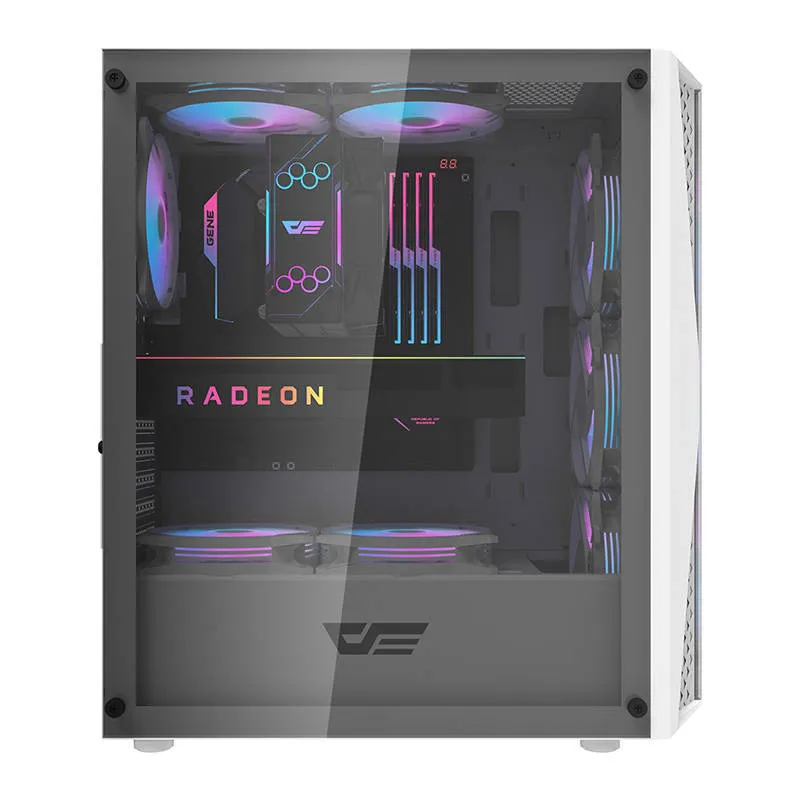 Obudowa Komputerowa DARKFLASH DK352 Plus Middle Tower ATX - Czarno-Biała