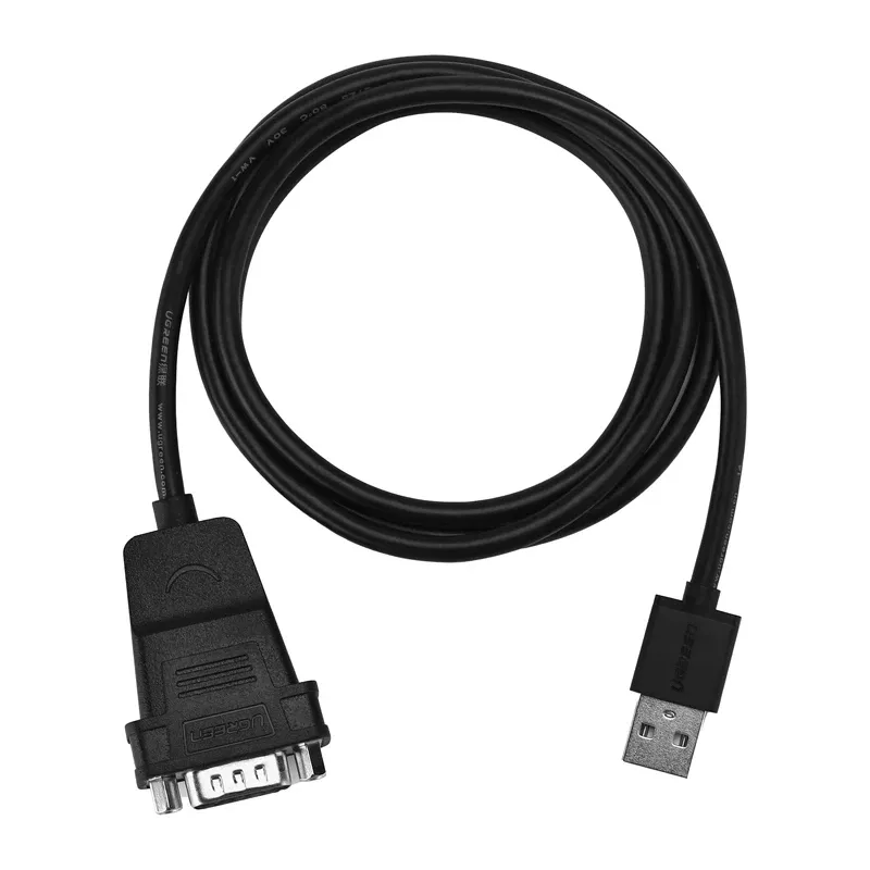 Kabel USB Do DB9 RS-232 UGREEN CR104 1.5m - Czarny
