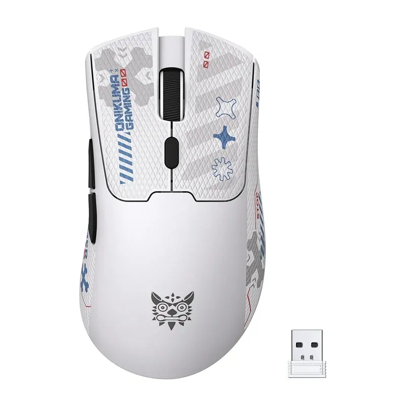 Mysz Bezprzewodowa ONIKUMA DM01 Gamingowa 12800 DPI - Biała