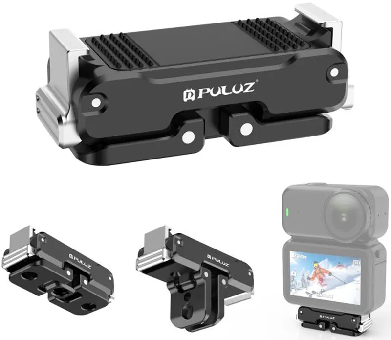 Magnetyczny Uchwyt Metalowy PULUZ Do DJI Osmo Nano - Czarny