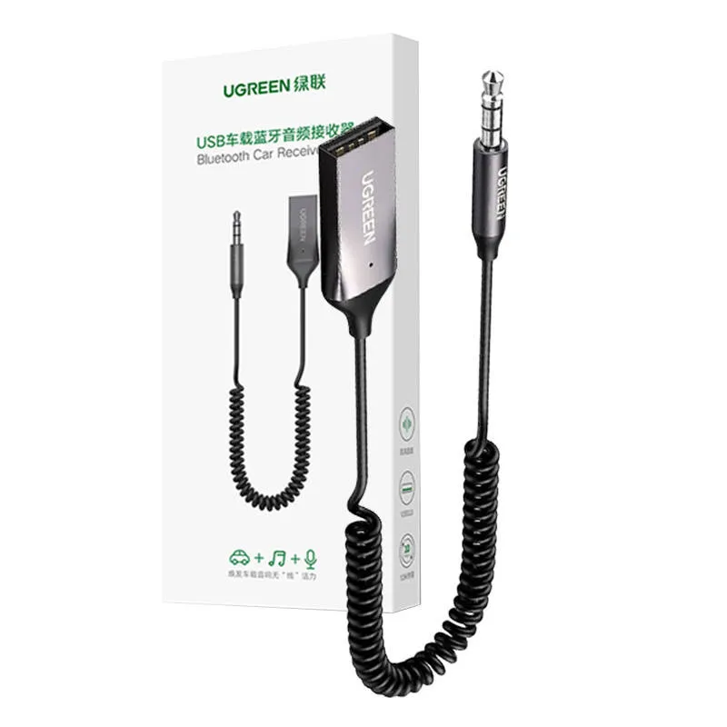 Odbiornik Bluetooth UGREEN 70601B Bluetooth 5.0 - Szary