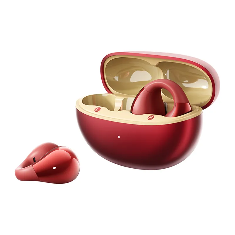 Słuchawki QCY Crossky Clip C30S Open-Ear Bluetooth 6.0 - Czerwone
