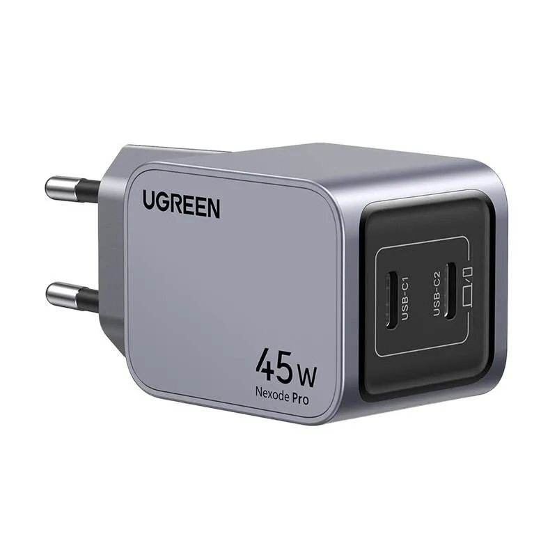 Ładowarka Sieciowa UGREEN Nexode Pro 45W 2X USB-C - Szara