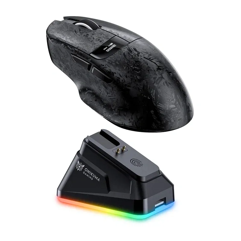 Mysz Bezprzewodowa ONIKUMA DM08 Gaming 24000 DPI - Czarna
