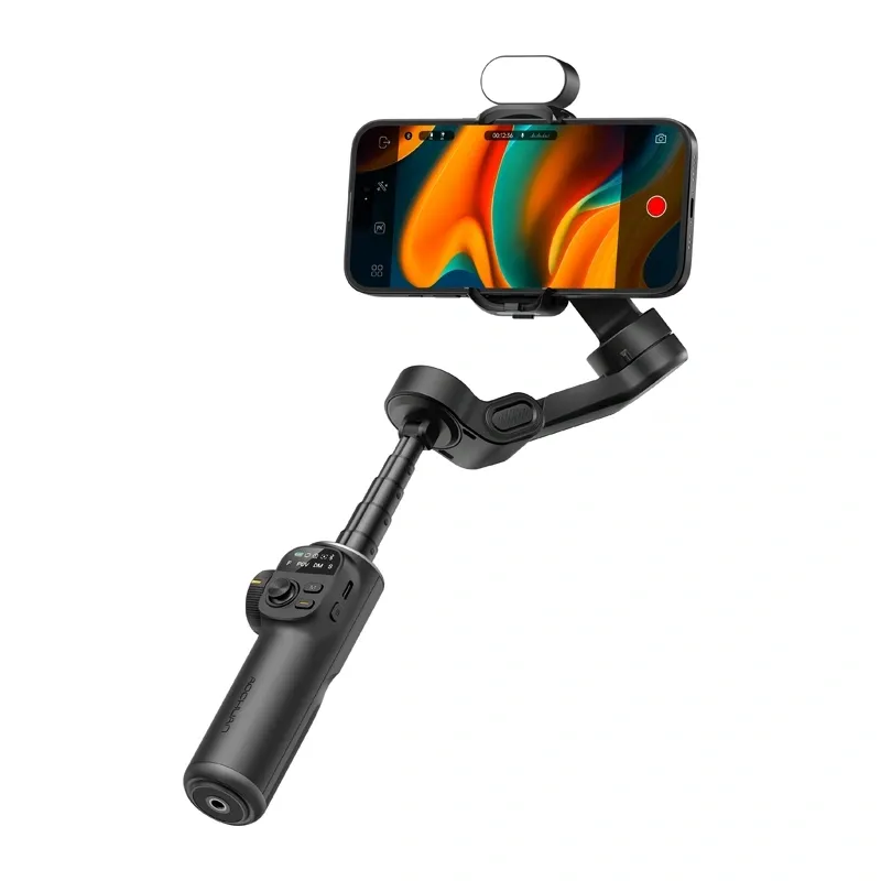 Gimbal AOCHUAN X2 3-OSIOWY Z Oświetleniem RGB - Czarny