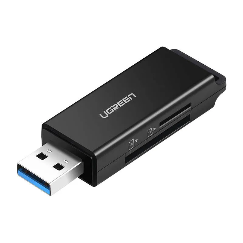 Czytnik Kart UGREEN CM104 USB 3.0 SD/MicroSD - Czarny