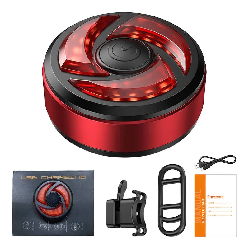Lampka Rowerowa Tylna SUPERFIRE BTL02 330mAh USB - Czarny