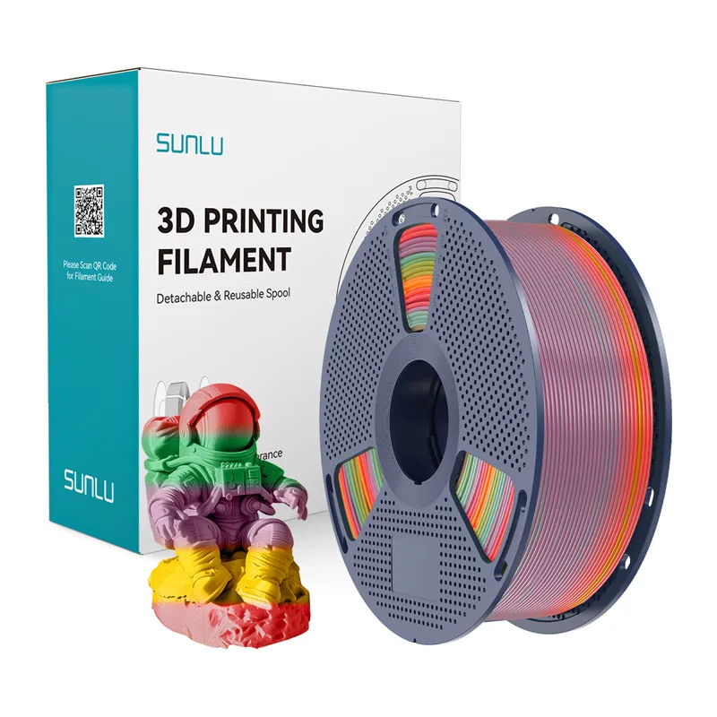 Filament SUNLU PLA 1.75mm 1kg Rainbow 01 - Tęczowy