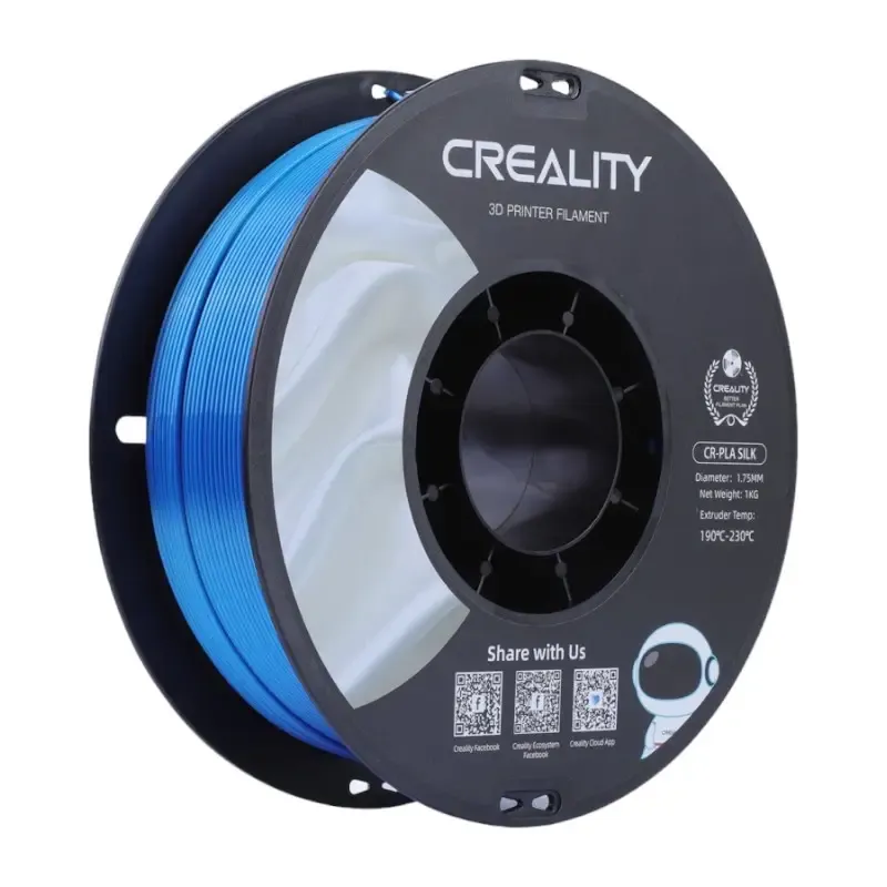 Filament CREALITY CR-Silk PLA 1kg Szybkość 100MM/S - Niebieski
