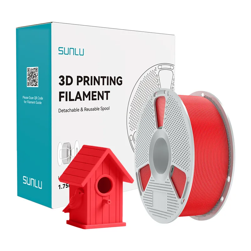 Filament SUNLU ASA 1.75mm 1kg Do Druku 3D - Czerwony